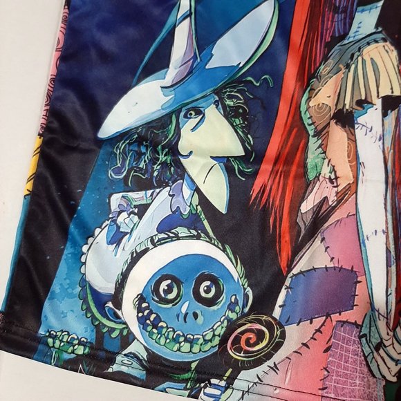 XL Nightmare before Christmas shirt All over print front and back bright colors - Picture 3 of 9